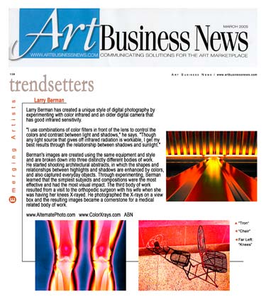Art Business News March 2005 Emerging Artists Section